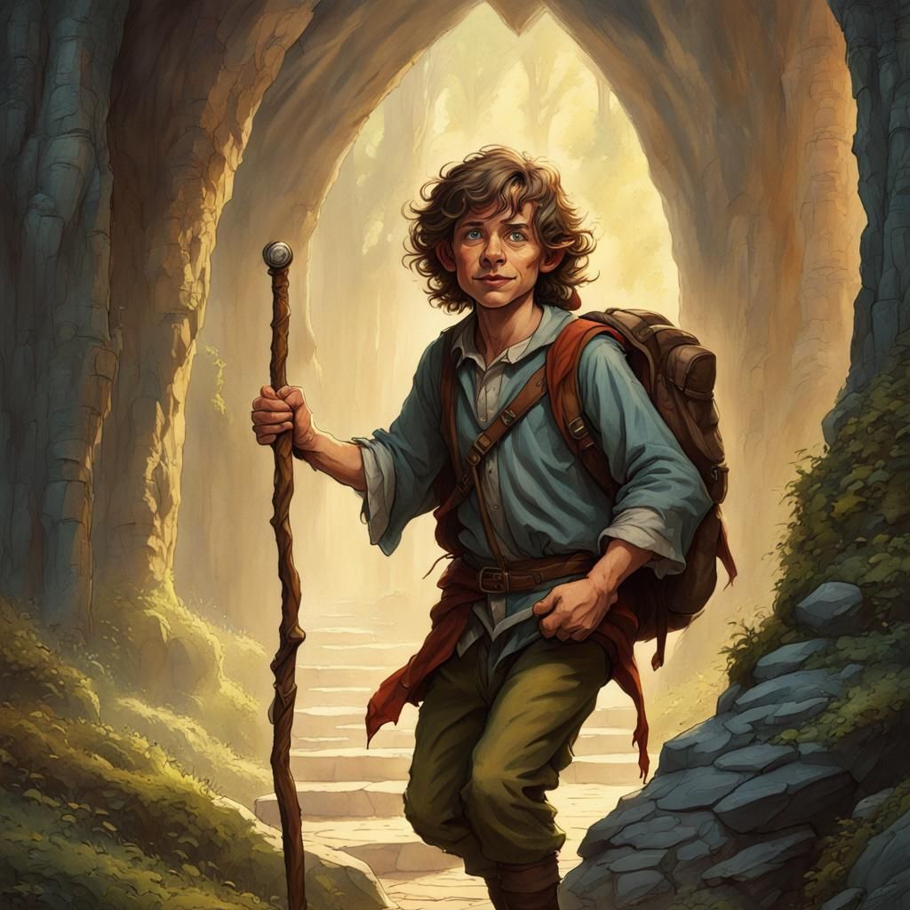Enthusiastic Hobbit Adventure: 1970s Fantasy Art