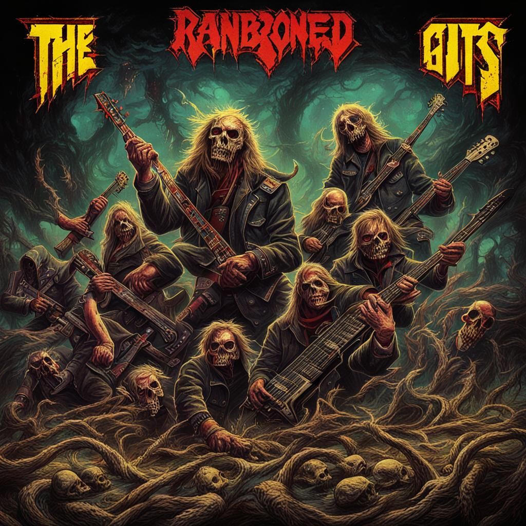 Thrash Metal Album Cover: Abandoned School