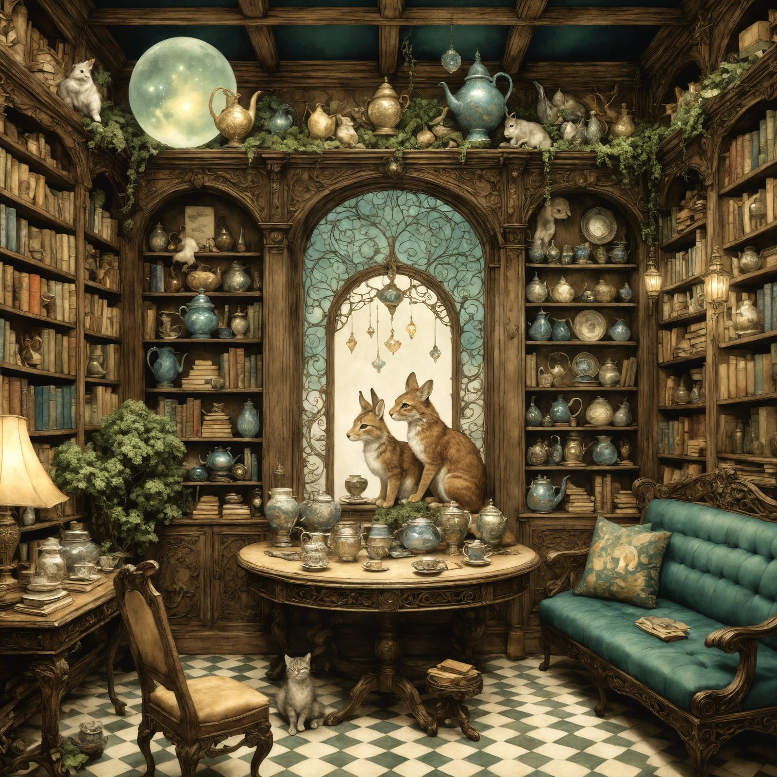 Whimsical Magical Tea Shop for Mythical Beings