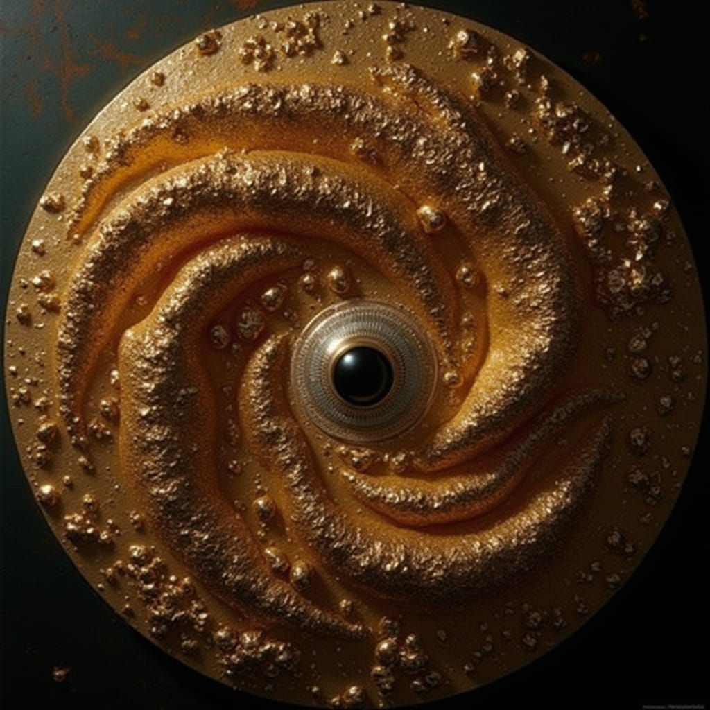 Glamorous Woman in Sequined Dress with Smoky Eyes