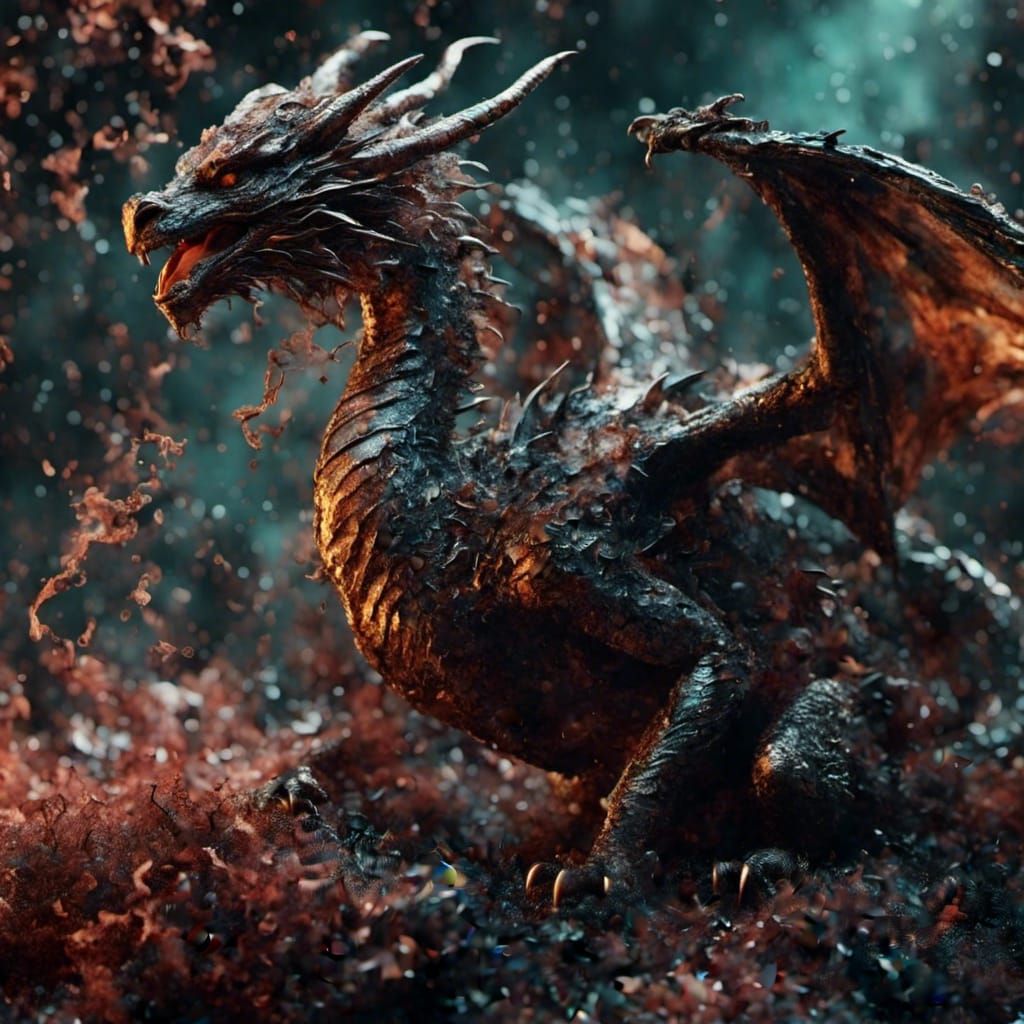 Glass Dragon: A Fantasy Creature