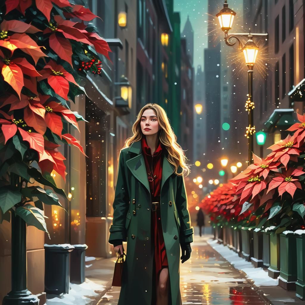 Poinsettia City: Urban Fantasy in Abstract Expressionism