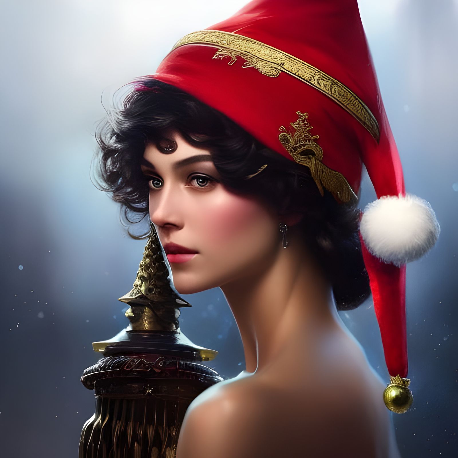 Festive Prince Portrait in Hyperdetailed Digital Art