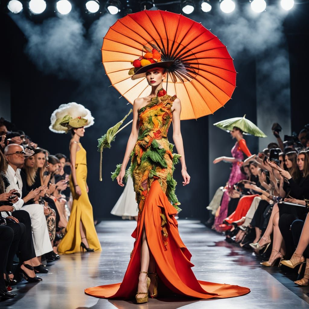 "a full-body illustration of an elegant fashionista model dr...
