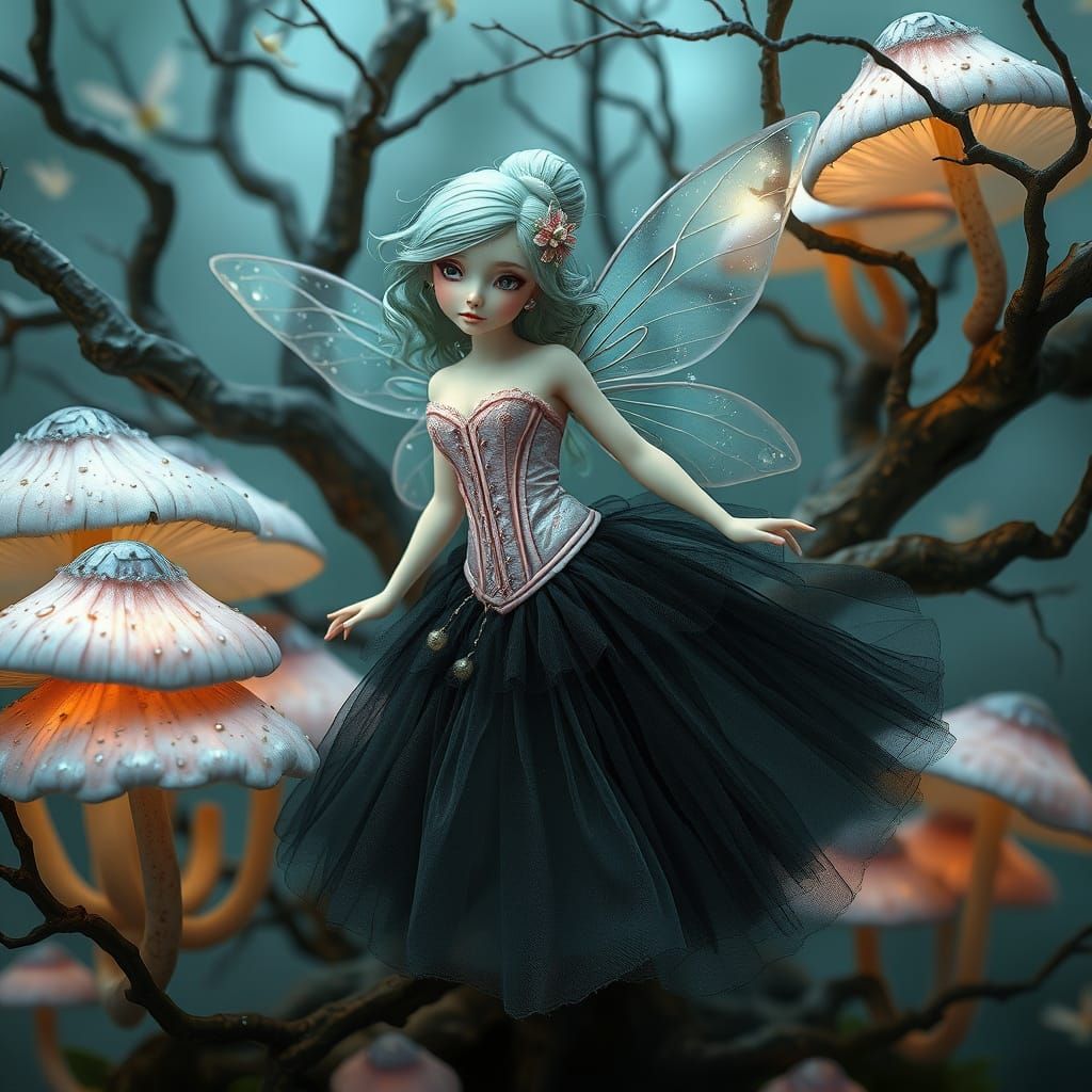 Whimsical Fairy in Pastel Paradise