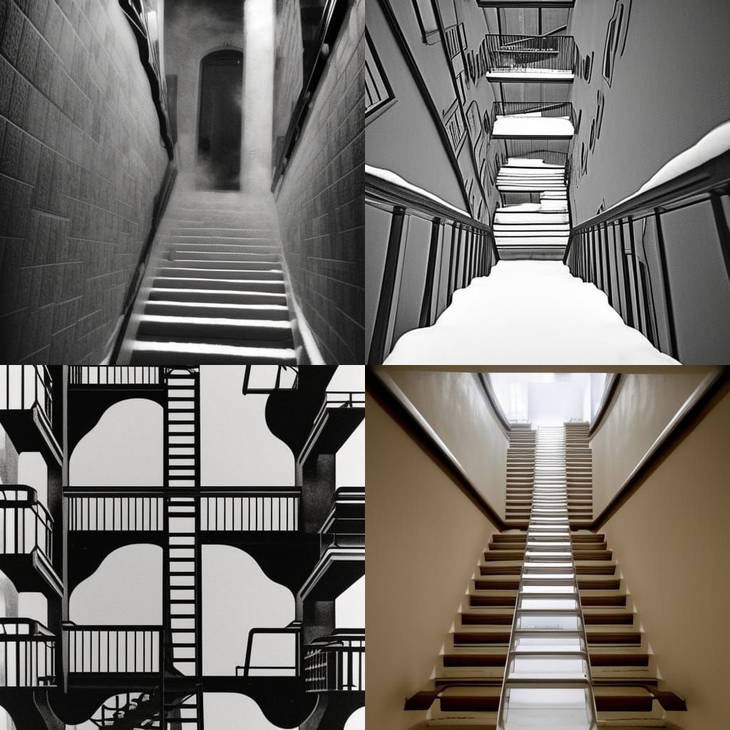Infinite Staircases in a Surreal Landscape