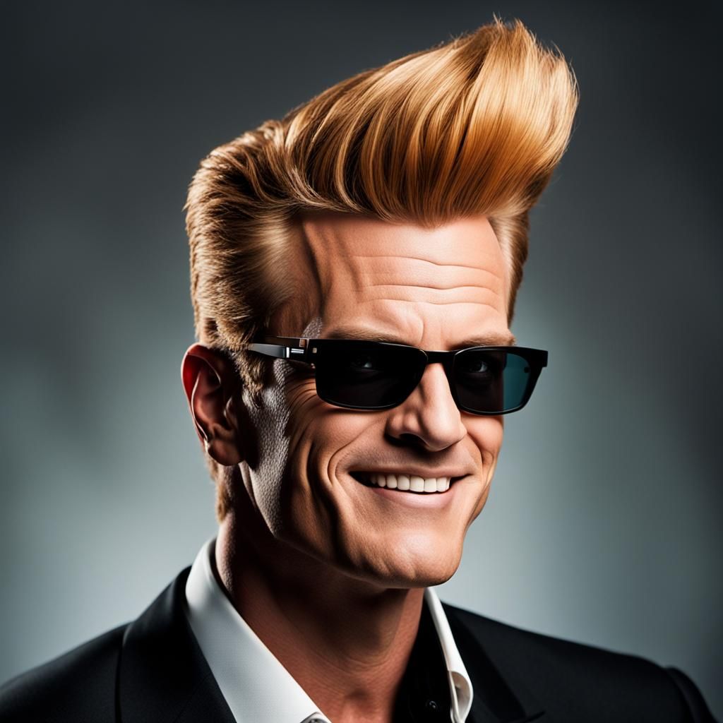 High-Contrast Portrait of a Confident Man