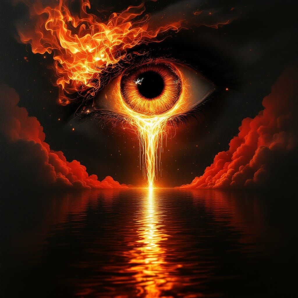 Flammender Blick. Inspiriert @ aabAT