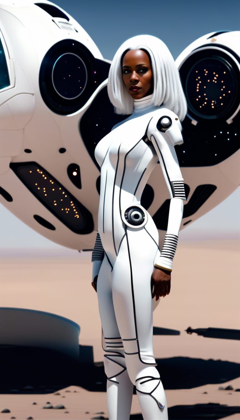 Androids Connected to Spaceship in 8k