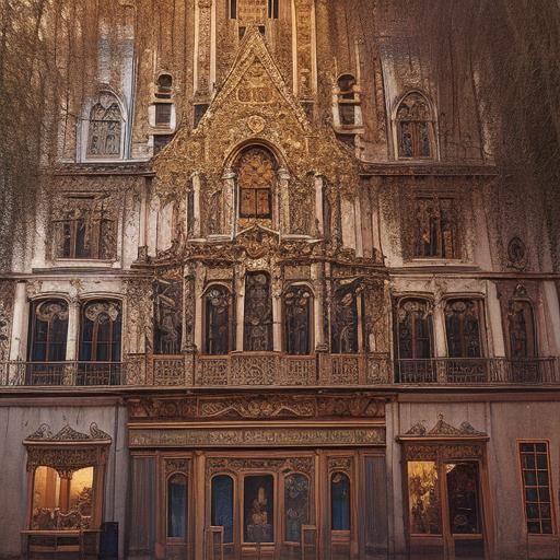 Expressionistic Landscape Painting in Photorealistic Style