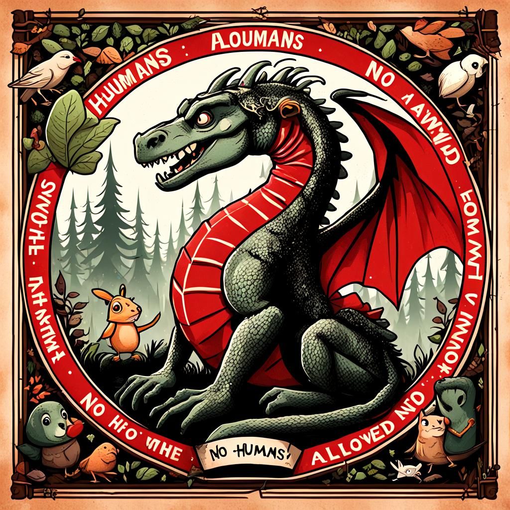 Fairytale Characters Enforce 'No Humans' Rule