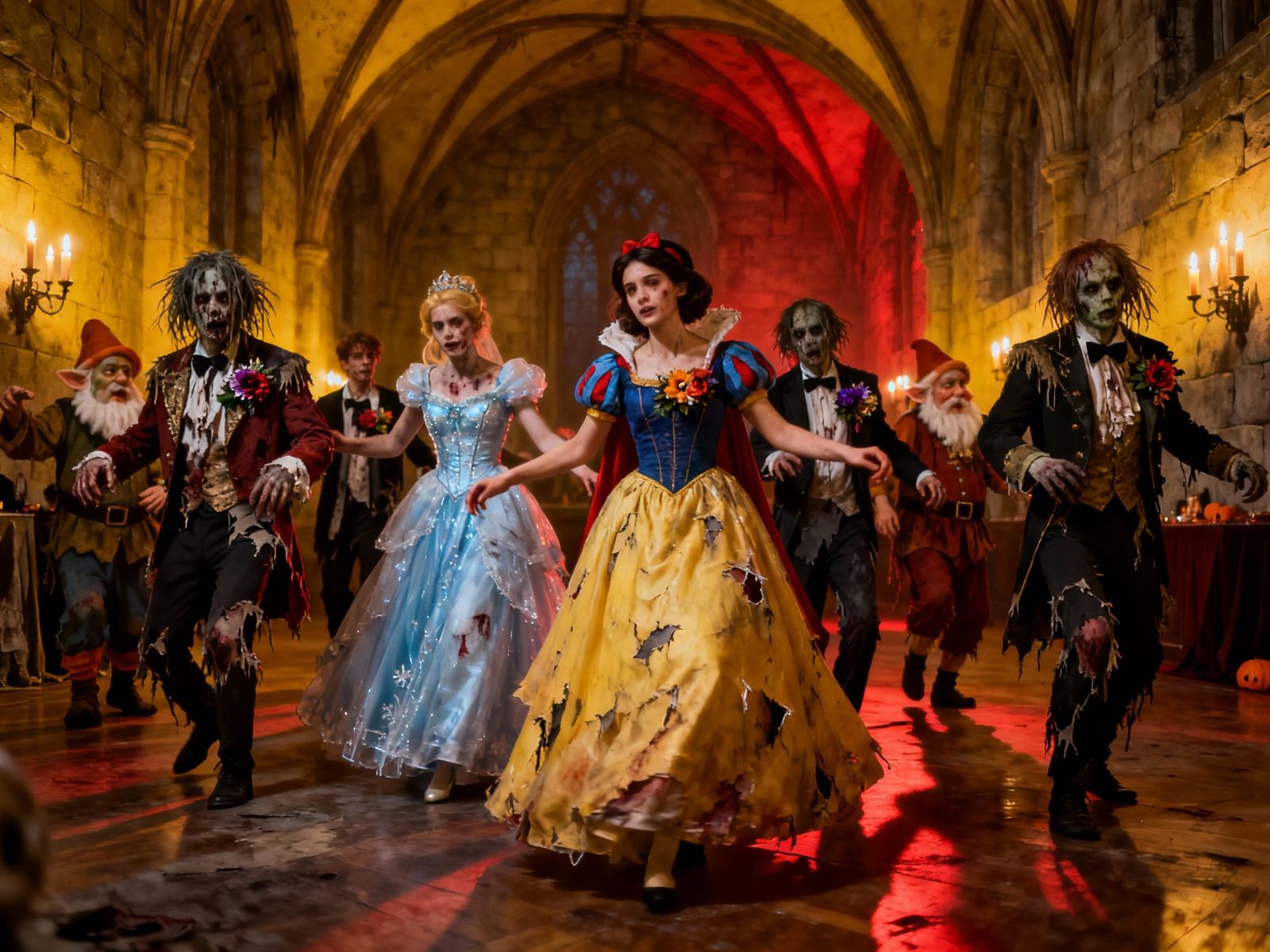Gothic Zombie Prom in Dracula's Castle