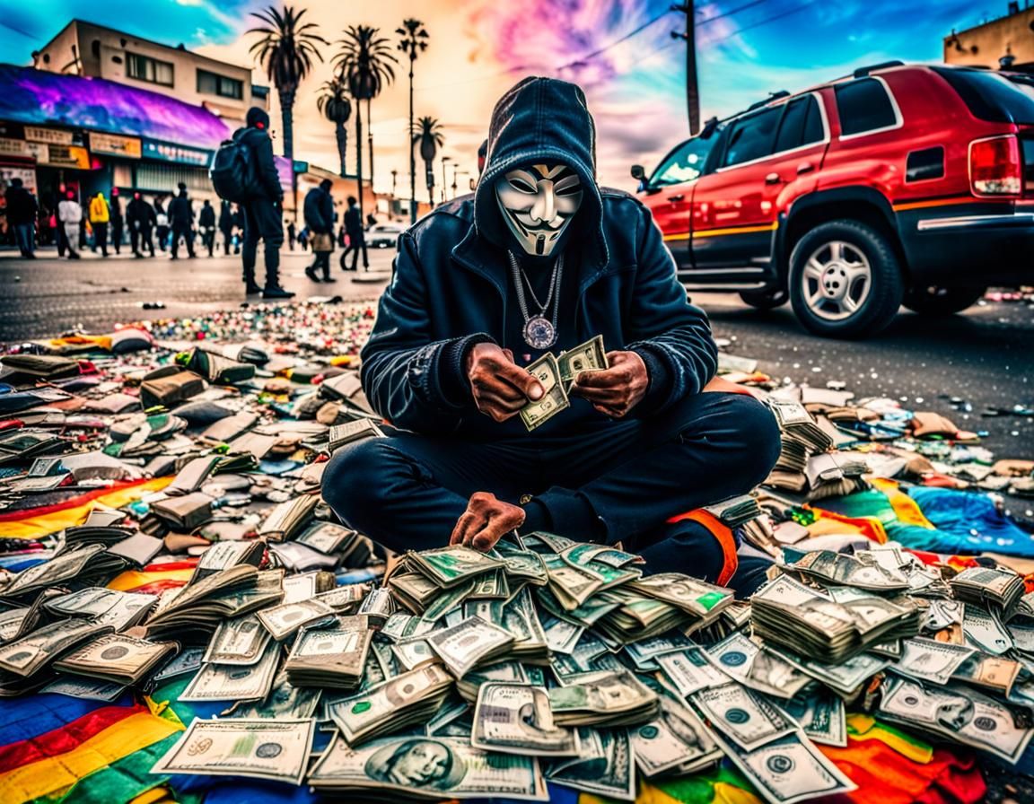 Anonymous Ray showing his money and bling in front of broke ...