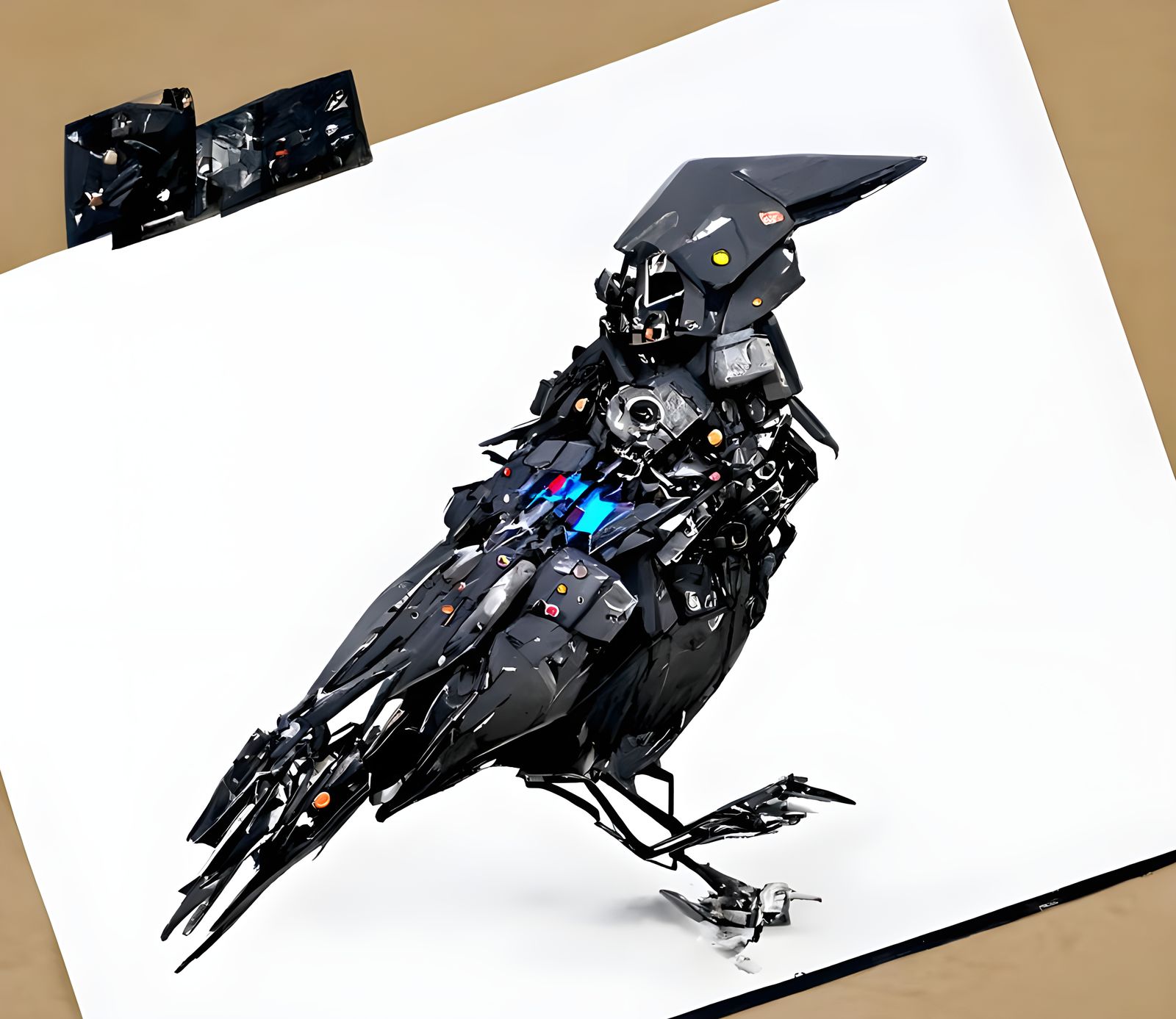 A crow, reconstructed.