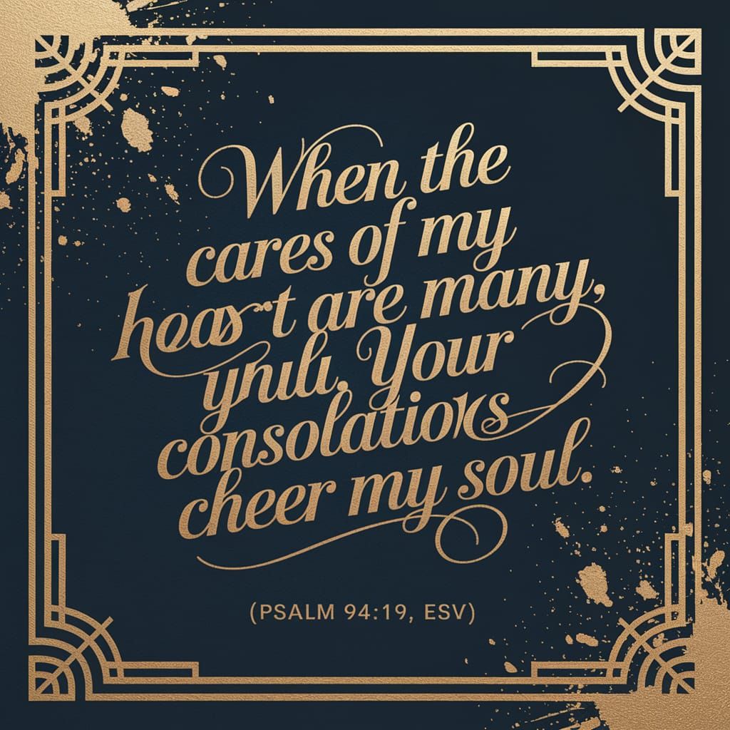 Elegant Gold Foil Calligraphy on Antique Background