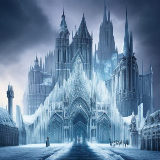 Frozen Gothic City: Epic Digital Matte Painting