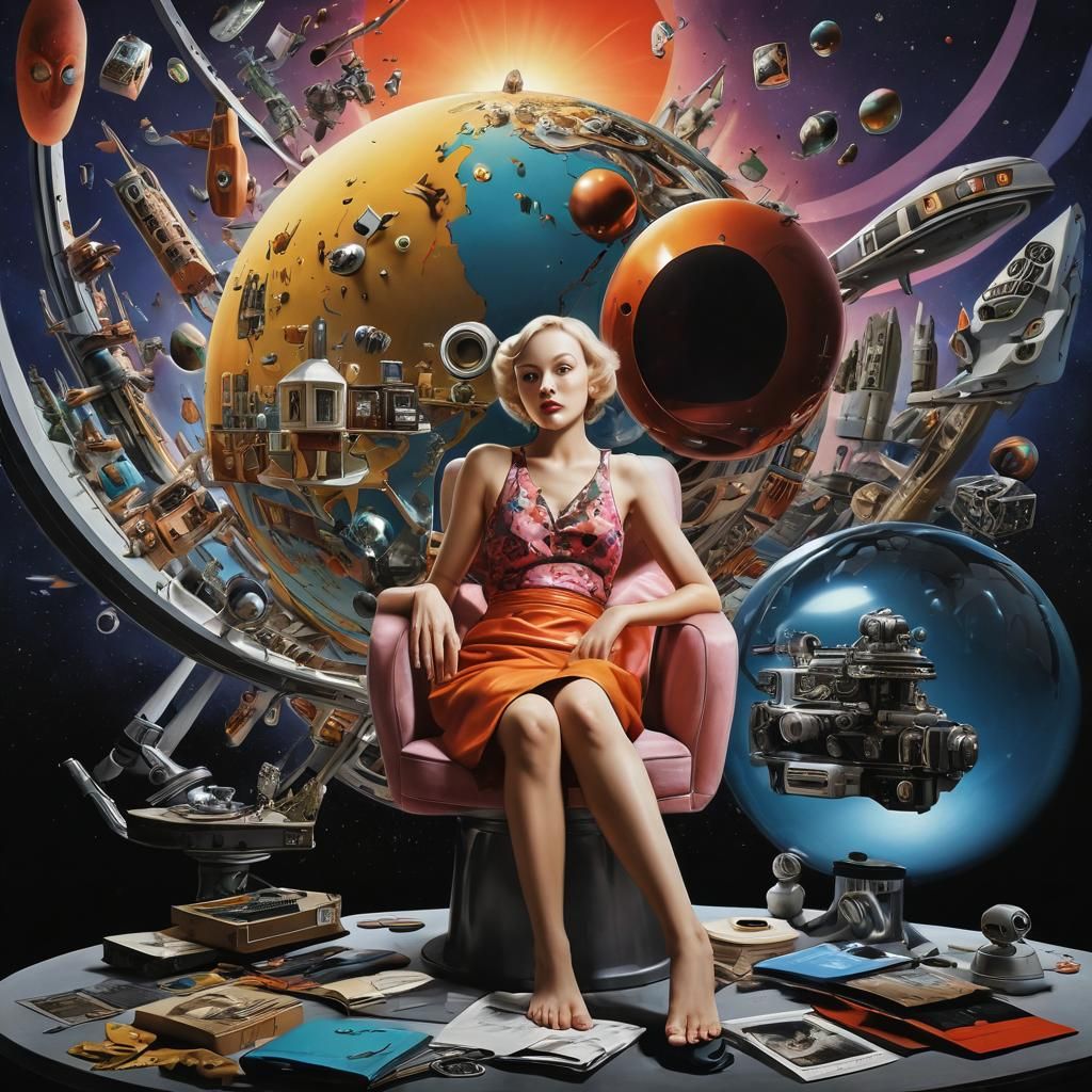 Philosophical Maximalism: Retro-Futuristic Movie Poster