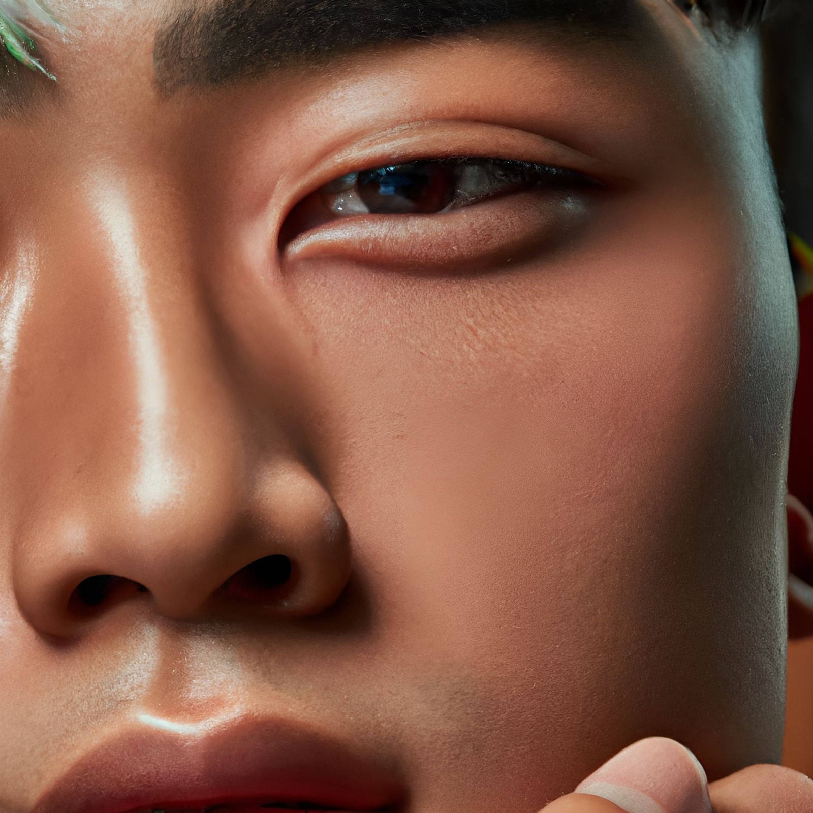 Tibetan Model in Hyperrealistic Digital Art Style