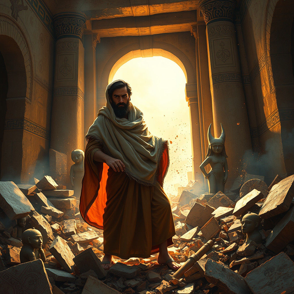 Abraham Destroys Idols: Matte Painting in Iraq