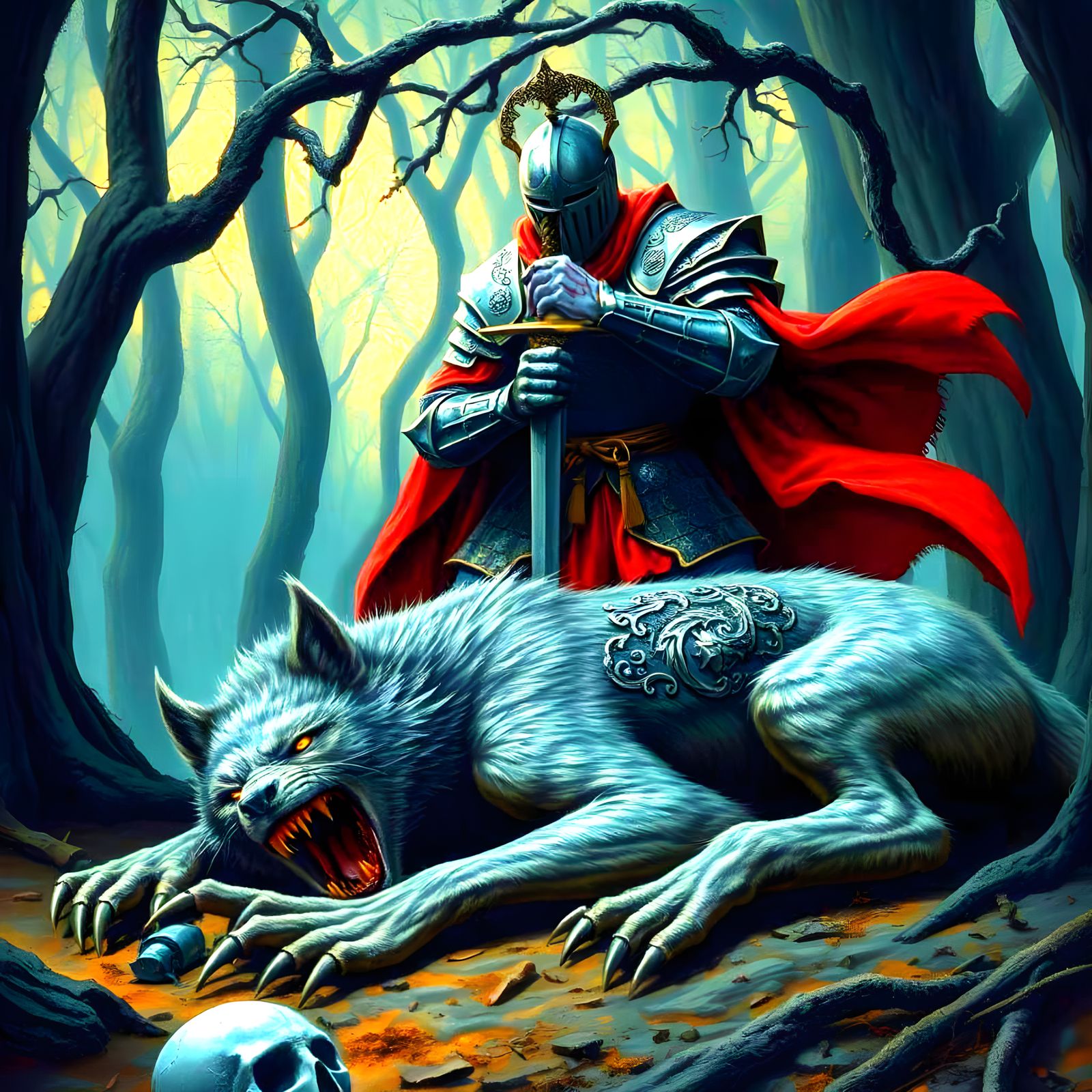 Medieval Werewolf Slayer in Deadly Combat