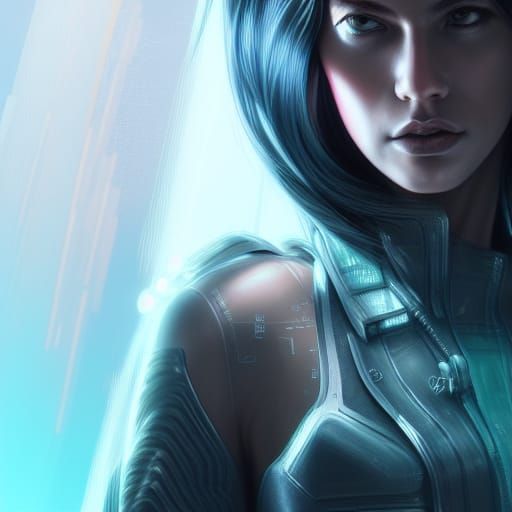 Cyberpunk Girl with Intricate Details