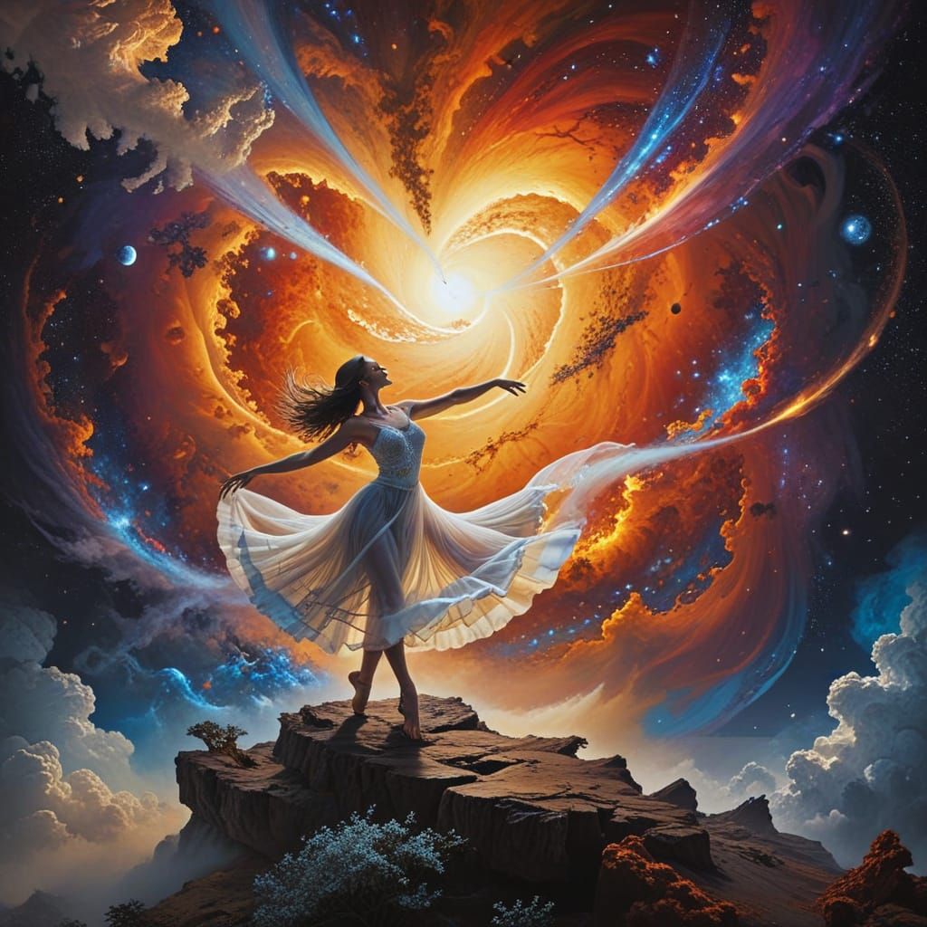 Surreal Vision of Cosmic Harmony