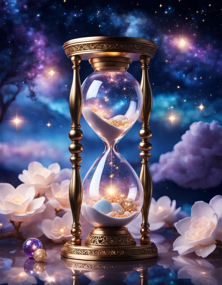 Midnight fantasy hourglass