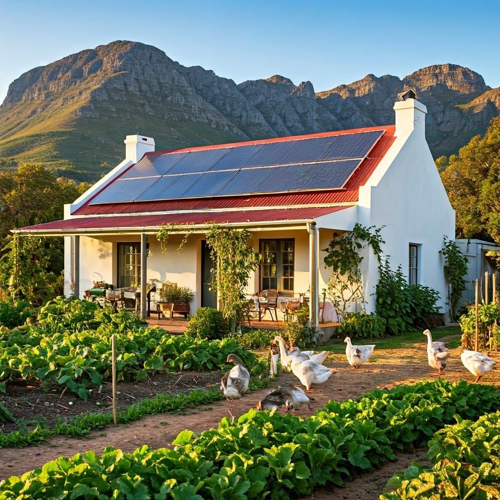 Cape-Dutch Cottage in Rolling Winelands