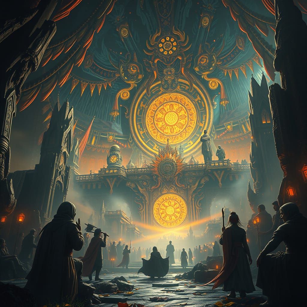 Epic Cinematic Masterpiece of Kindness in Maximalist Digital...