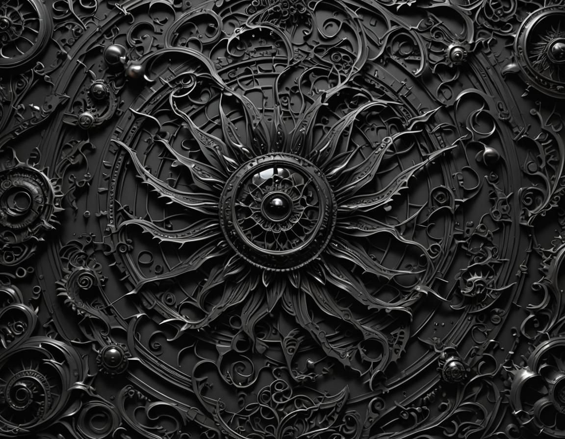 Abstract Black: A Minimalist Exploration of Darkness