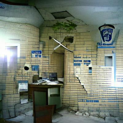 Desolate Abandoned Police Station: Urban Decay