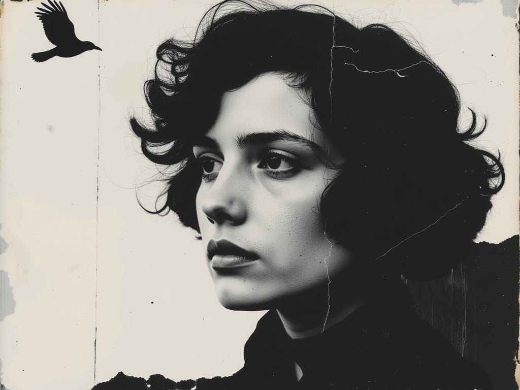 Cillian Murphy Portrait in Art Deco Collage