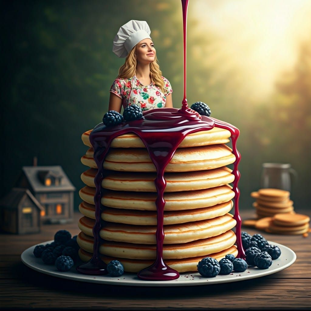 Pancake Tidal Wave Engulfs Town