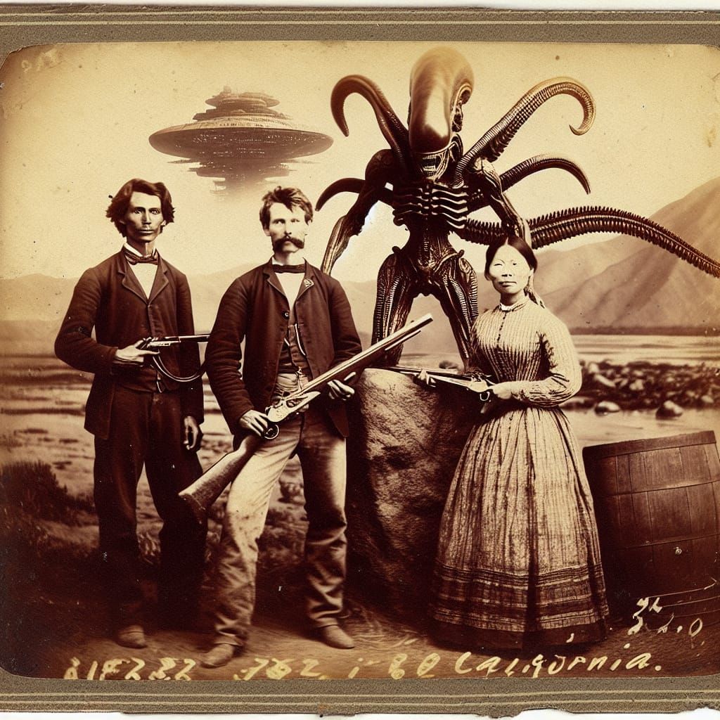 Victorian-Era Photograph in Sepia Tones, California 1868