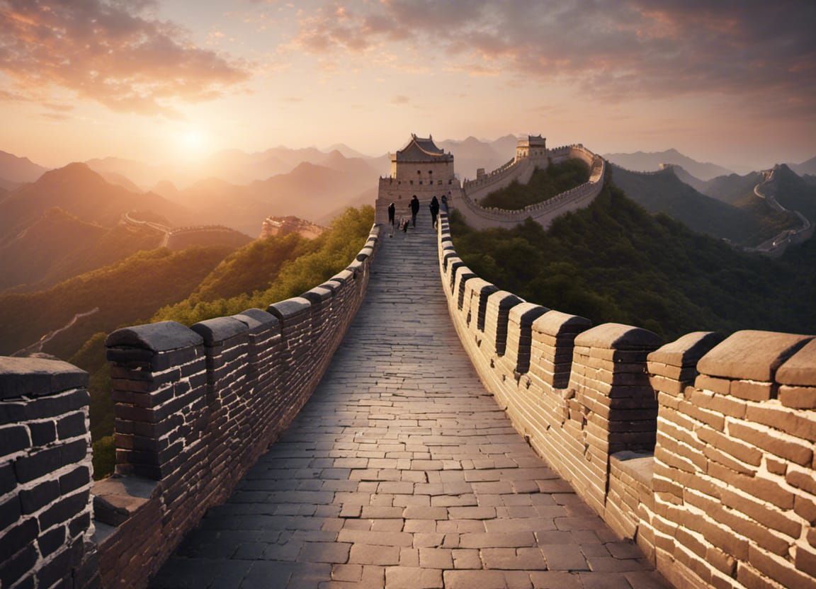 Great Wall of China at Magic Hour