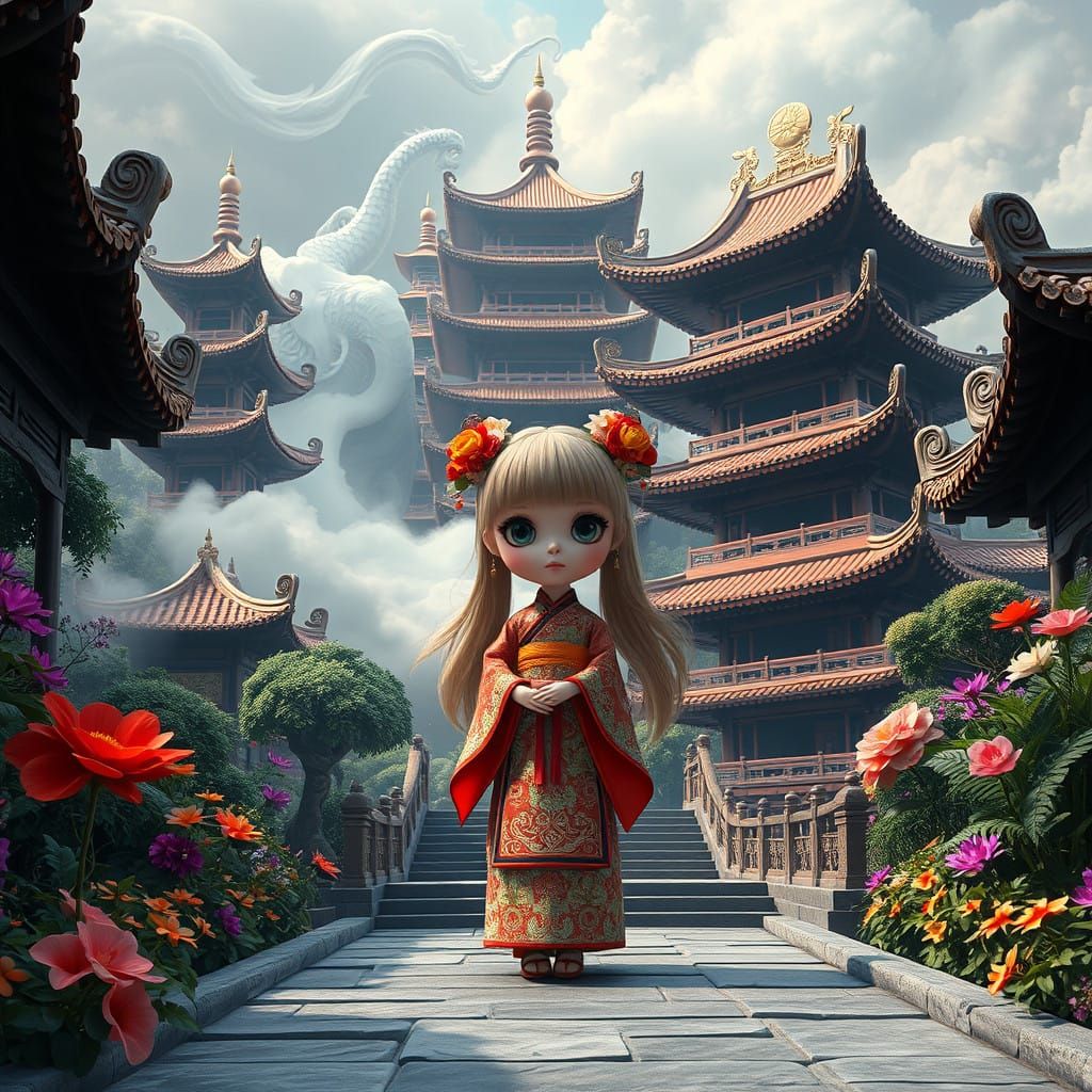 Blythe Doll in Enchanted Hanfu Attire, Taiwan