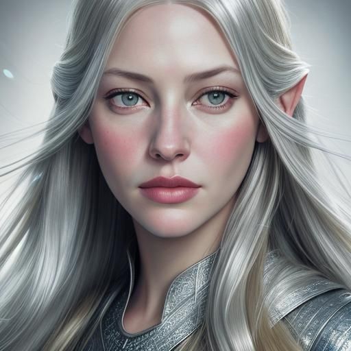 Galadriel Portrait in Professional Photography Style