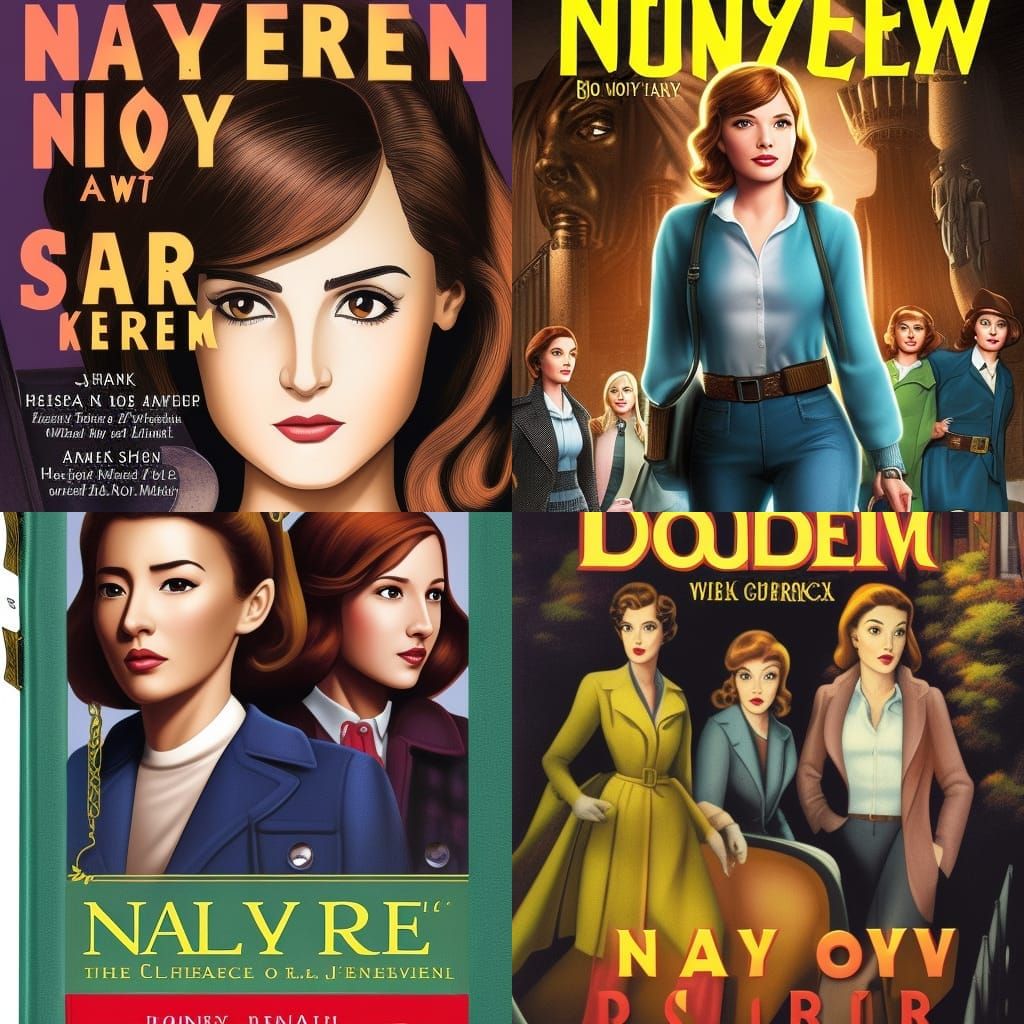 Vintage Nancy Drew Style Book Cover