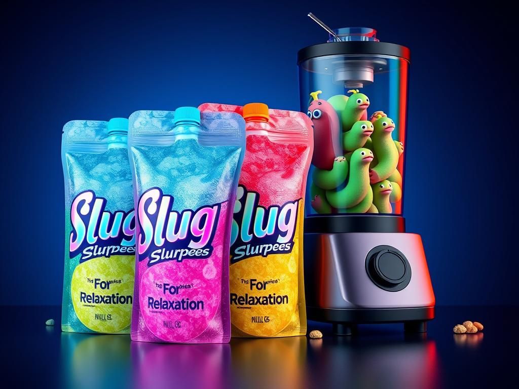Slug Slurpees: Relaxation Drinks in Hyper-Realistic CGI