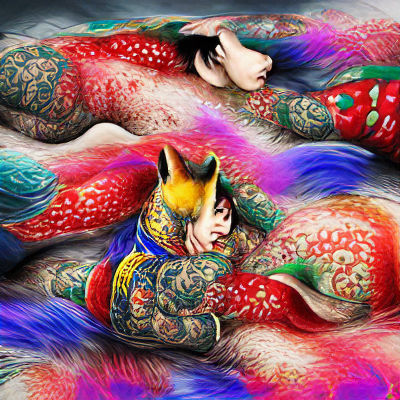 Irezumi Style Kitsune Tattoo Art