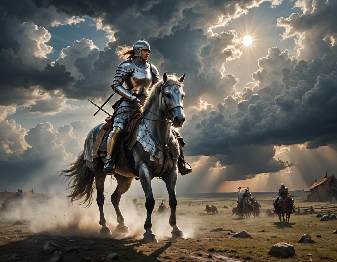 Wounded Knight on Horseback After Battle