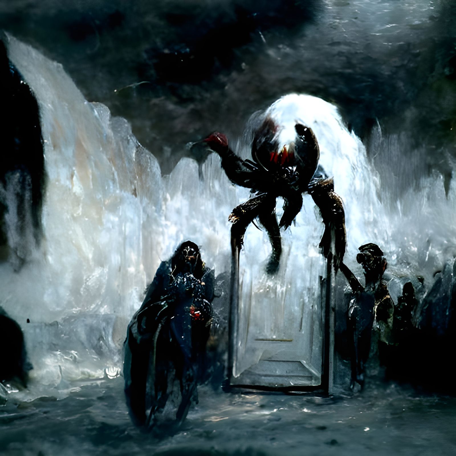 Horrific Spider Demon Gate to Hell