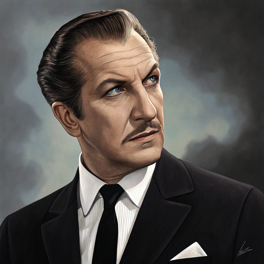 Classic Hollywood Portrait in Vintage Style