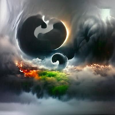 Yin Yang Balance in Digital Matte Painting