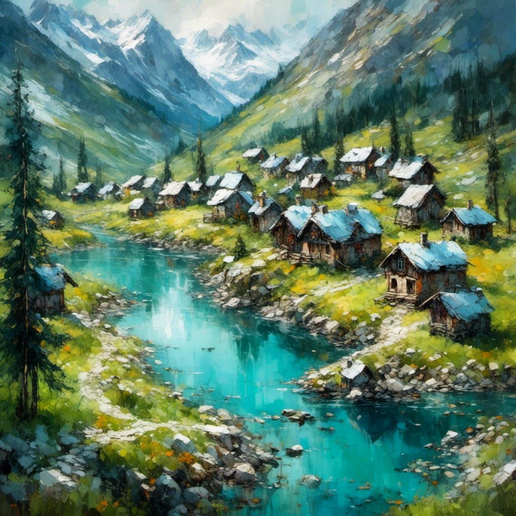 Alpine village