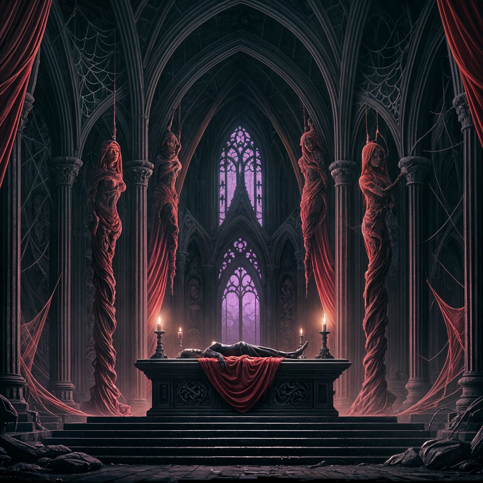 Forgotten Drow Temple of Lolth: Gothic Horror