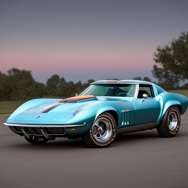Detailed 1969 Corvette Stingray in 8K Resolution