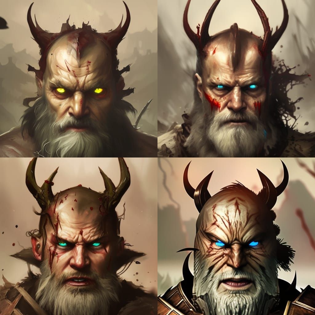 Furious Viking King Concept Art in 8K