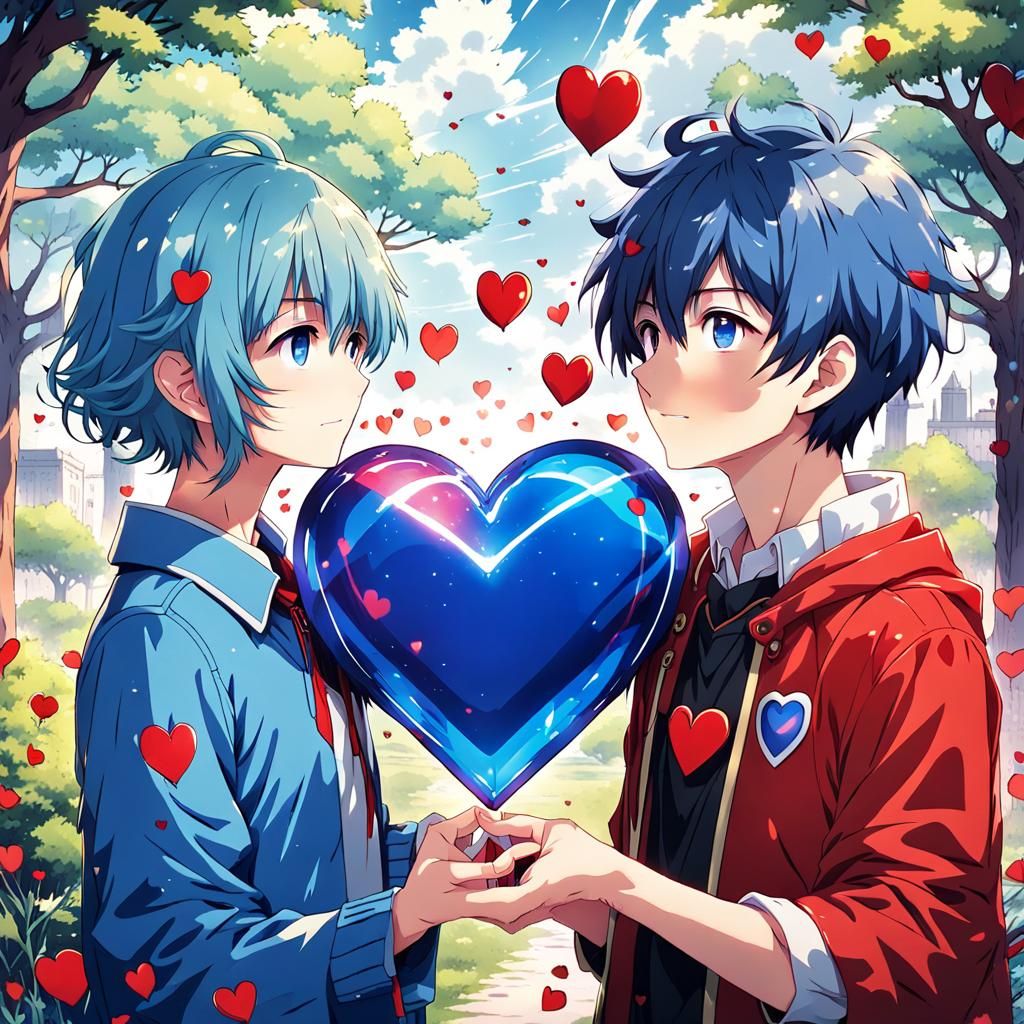 Heartfelt Love in the Park: A Tale of the Blue-haired Beauty and her Beloved