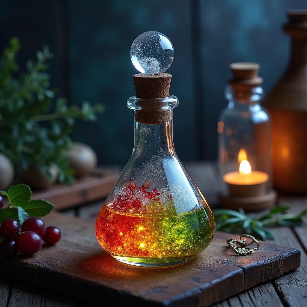 Enchanting Magical Potions on Alchemist Workbench